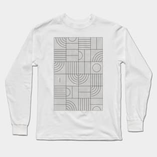 My Favorite Geometric Patterns No.21 - Grey Long Sleeve T-Shirt